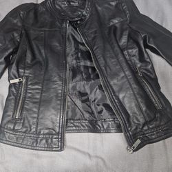 Leather Jacket And Leggings 