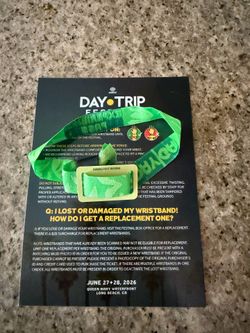 DayTrip 2 Day GA wristband