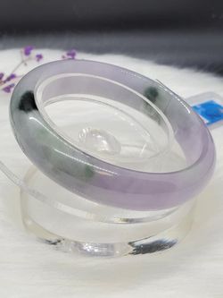 Lavender Colour Natural Real Jade Bangle