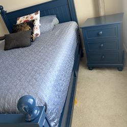 Full Bed, Desk, and Nightstand Set