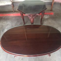 2 REAL WOOD COFFEE TABLES 