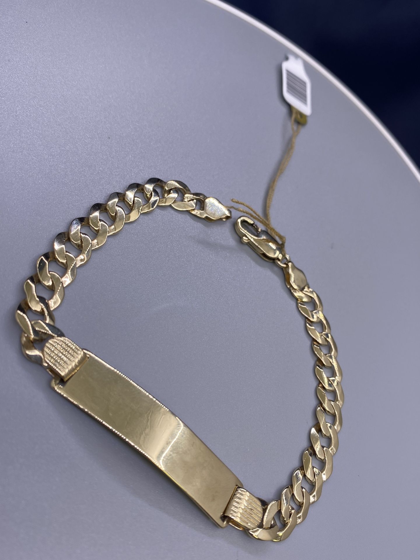 14K ID CURB BRACELET