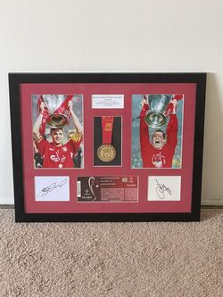 Steven Gerrard & Jamie Carragher Istanbul 2005 Display –L FC