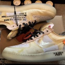 Off White Nike Air Force 1 The 10 size 11 