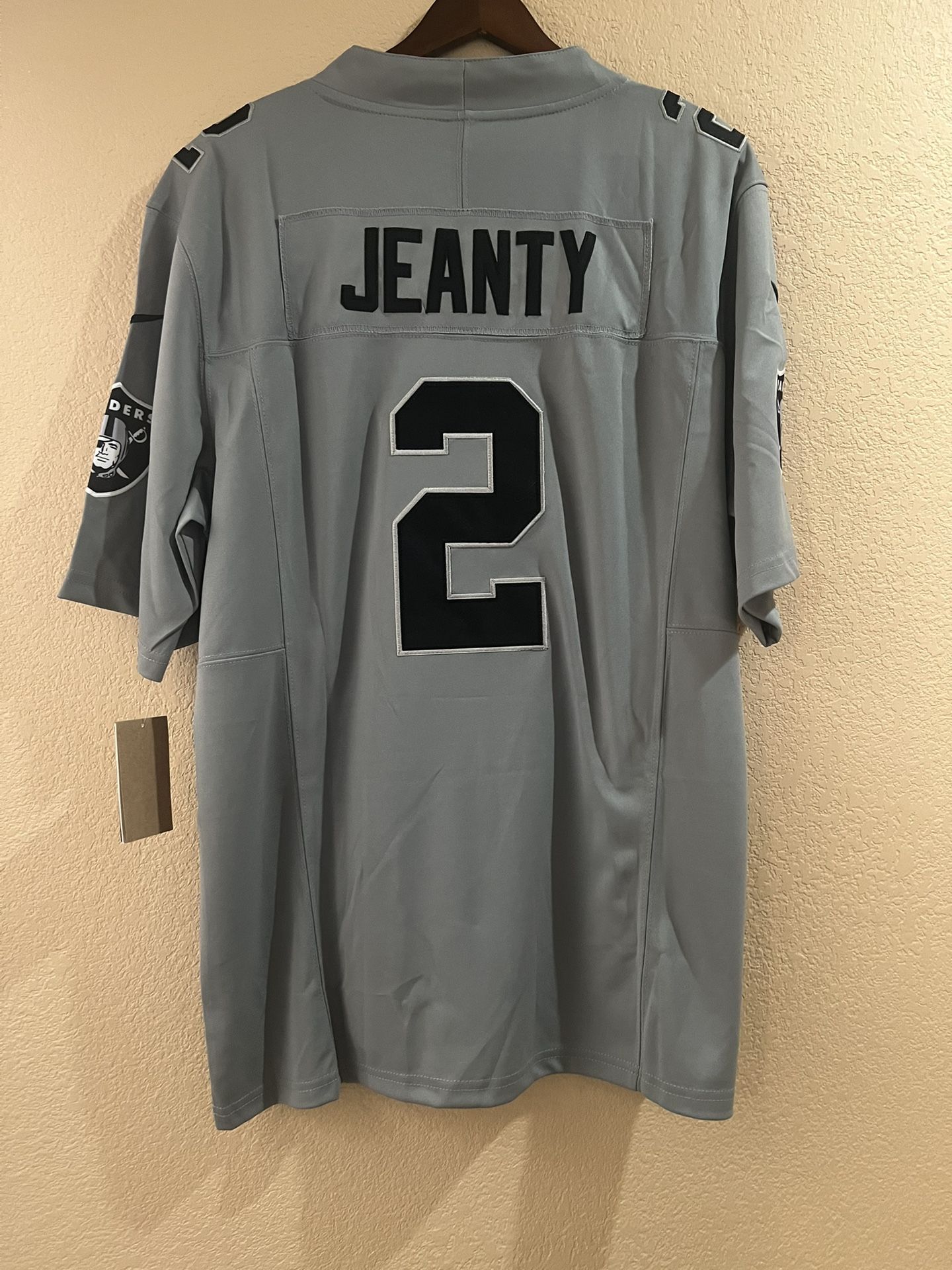 Ashton Jeanty #2 Las Vegas Raiders  Silver Jersey Vapor Limited Edition Size large
