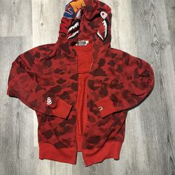 Red bape hoodie