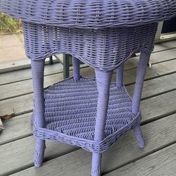 Wicker Side Table