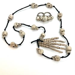 Skeleton Necklace And Ring