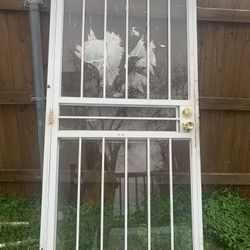 Puerta De Metal Con Vidrio 