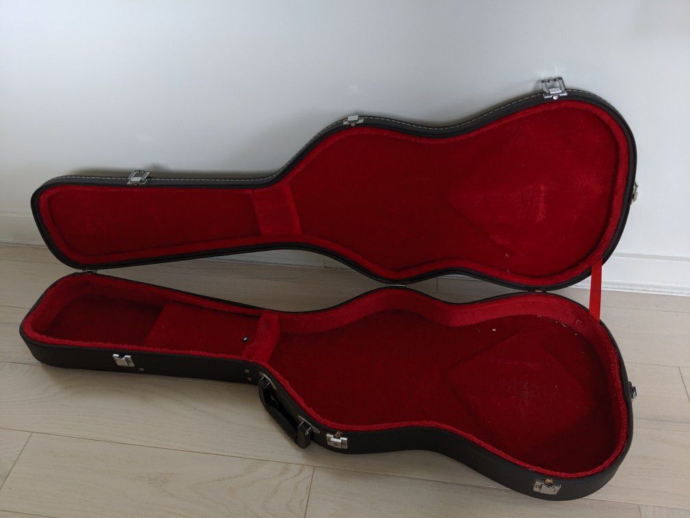 Hard shell electric guitar case