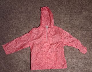 Pink Leopard Print Pullover Windbreaker Jacket