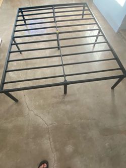 Queen bed frame storage space under