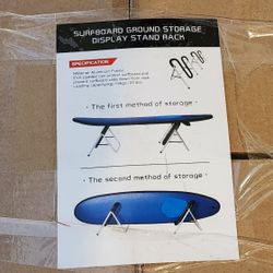 Surfboard Ground Storage/Display Stand Rack