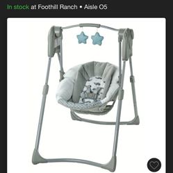 Graco Slim Space Baby Swing Space Saving 
