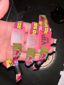 3 VIP $600 HARD SUMMER WRISTBANDS