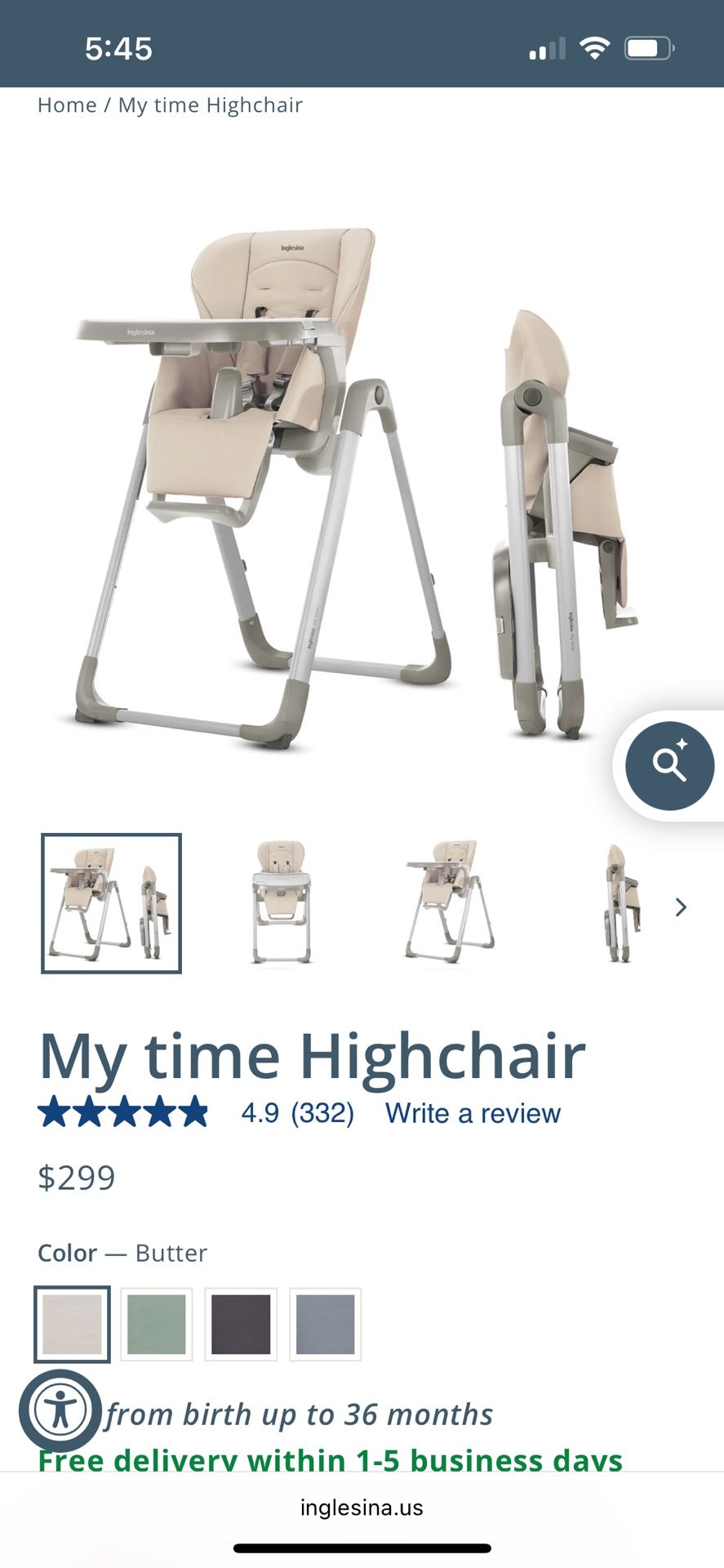 High Chair - Inglesina