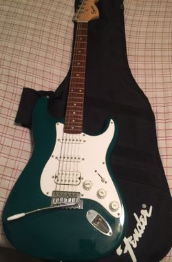 Fender Squire Electric Guitar with case.