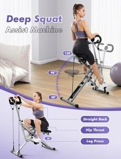 SportsRoyal Family squat rodeo core workout machine 330 LBS foldable for Sale in Elk Grove CA OfferUp