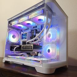 💎 Stunning Gaming PC – Ryzen 7 7800X3D • RTX 5070 • 32GB DDR5 • All-White Build ❄️