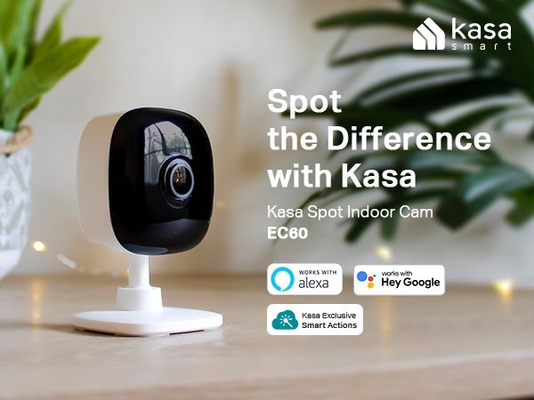 Kasa Smart Security Camera for Baby monitor, 1080p HD Indoor-Camera for Home Security with Motion Detection, Two-Way Audio, Night Vision, Cloud & SD