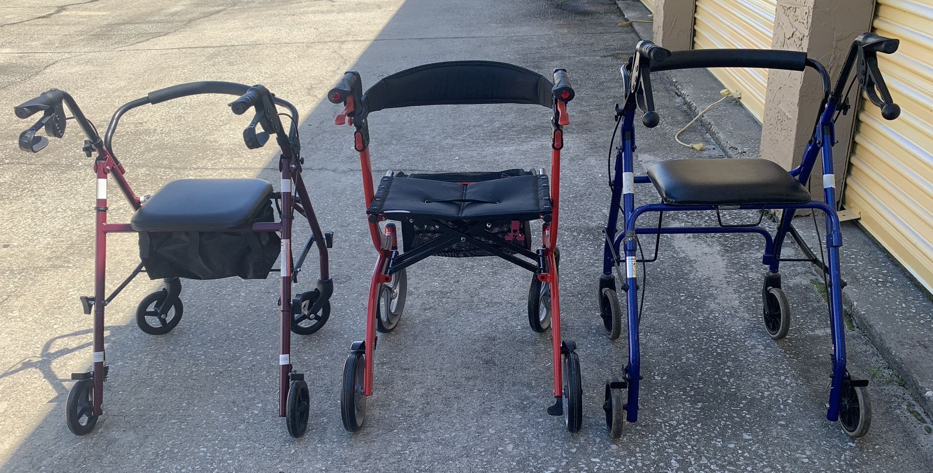 Reduced Walkers With Seats, Wheelchairs, Transporters, Shower Chairs, , Electric Bed With New Mattress, 