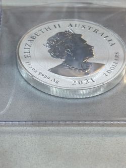 2021 Australia $2 Australian Spotted Eagle Ray 1.5 oz silver coin
