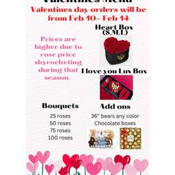 Valentines Day Flower Arrangement Ramo De Rosas