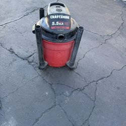 CRAFTSMAN DRY /WET  16 GALLONS  VACUUM  CLEANER IN GOOD CONDITION. $60. 00  OR BEST OFFER.