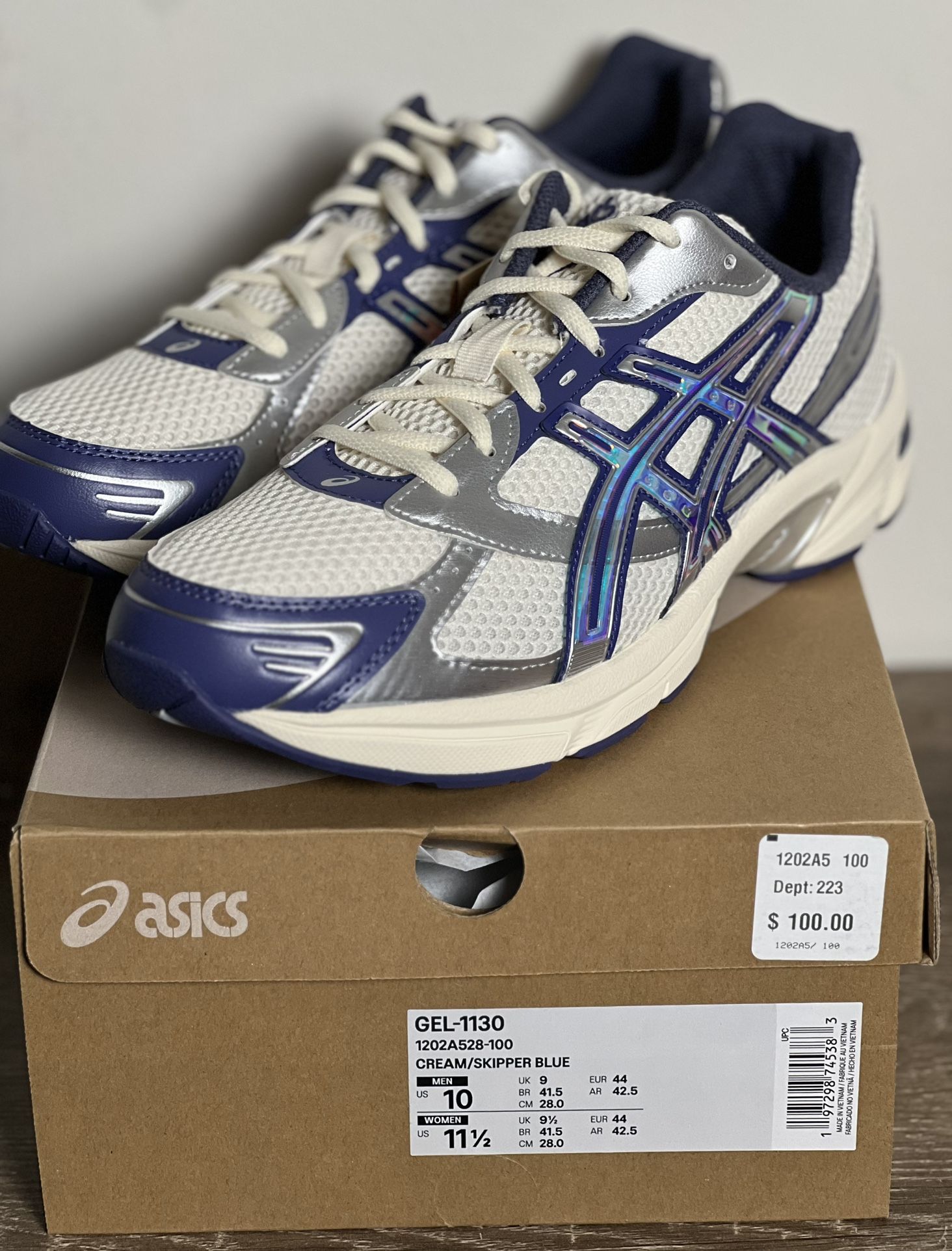 【ASICS】Gel-1130★1202A528-100★White/Future Dusk★Women's Asics Gel-1130 White Future Dusk (Women's) (1202A528-100)