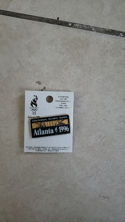 1996 Atlanta Olympic games pin.great CONDITION. This is history