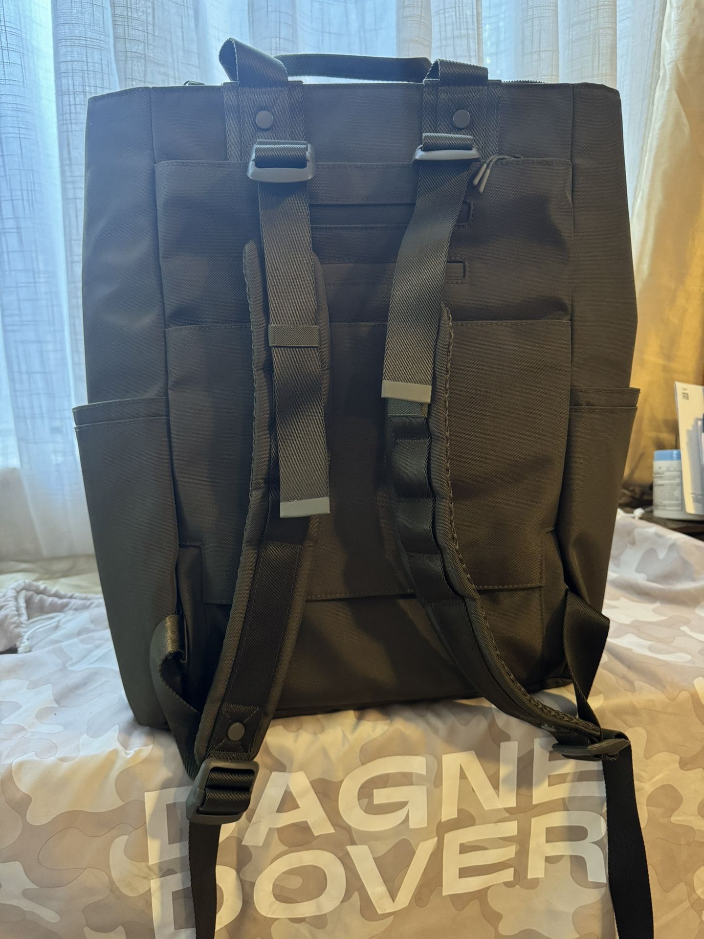 Dagne Dover Petra Convertible Tote Backpack Dark Moss Green Laptop TravelBag Dark Moss Medium Dakota Backpack main image 3