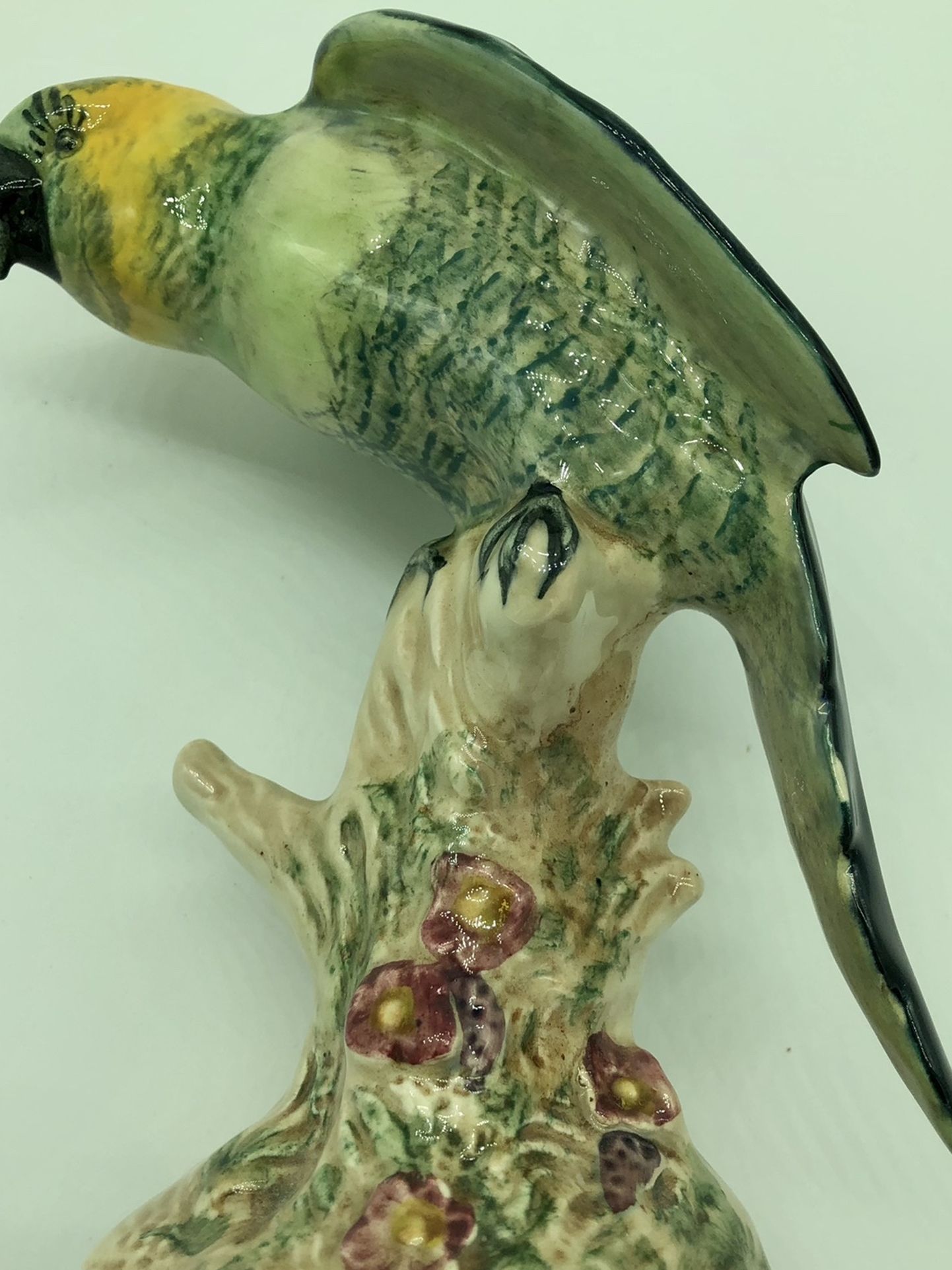Vintage Beswick England Porcelain Parrot Parakeet