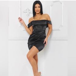 Large off shoulder dress