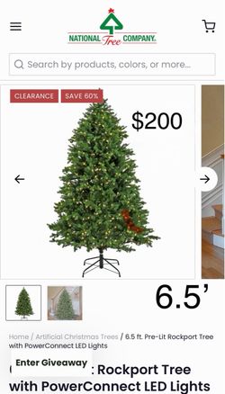 National tree company Christmas tree 6.5’