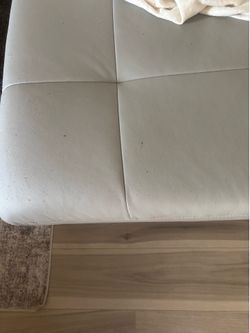 Dove faux leather chaise sofa