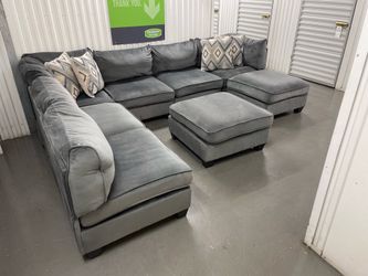 Free Delivery - Modern Grey Modular Sectional Set
