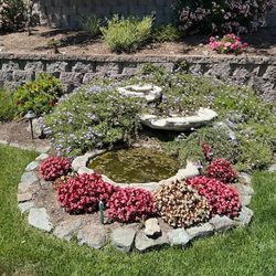 Landscape Fountain With Brand New Pump
