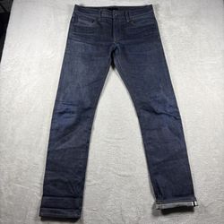 Uniqlo Men’s Kaihara Selvedge Denim Jeans  Men’s 32x32 Blue Slim Straight #533