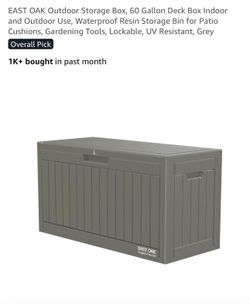 60 gallon storage storage box