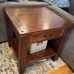 Wooden End Table