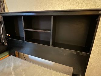 Full size wooden bed frame