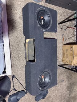 Dual JBL 1000W Subwoofer Box