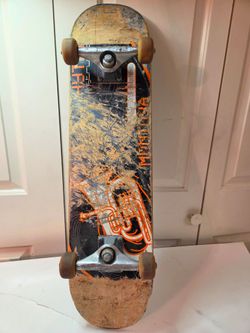 Used skateboard
