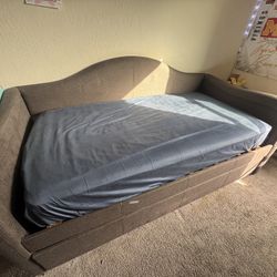 Twin Home/Sofa bed frame and mattresses 