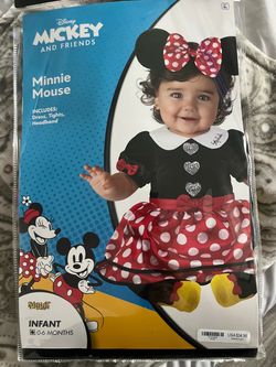 Disney Minnie Mouse Infant Costume 0-6 Months