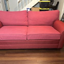 Red Ethan Allen Couch 20$