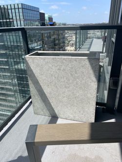 CB2 concrete planter box