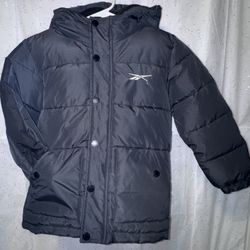 Reebok Kids Charcoal Puffer Coat