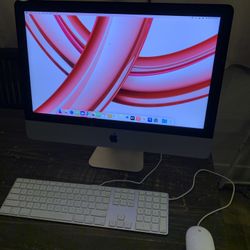 2017 Apple iMac 21.5-inch 4K Retina display 8gb Ram 1tb Hdd. Ventura macOS. Apple Wired Keyboards And Mouse.  Works Great