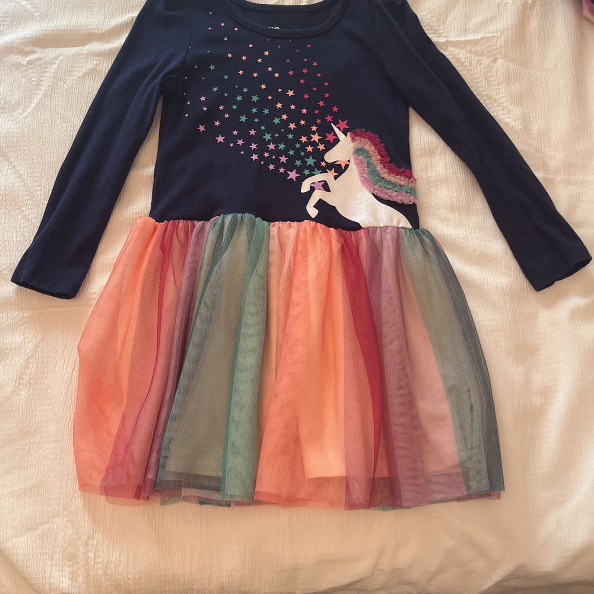 Rainbow Unicorn Dress For Girls